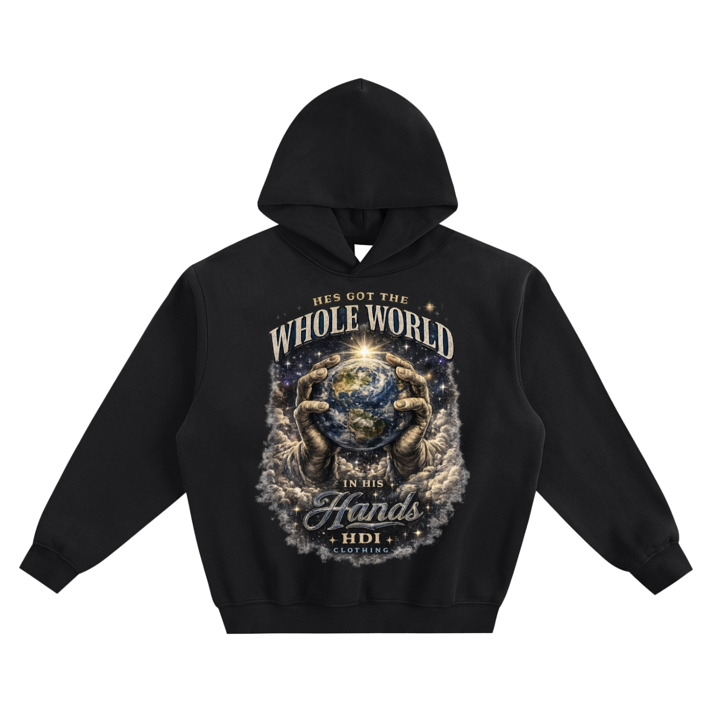 HE'S GOT THE WHOLE WORLD IN HIS HANDS HOODIE